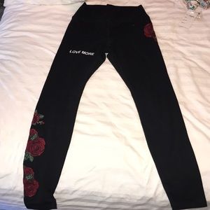 Spiritual Gangster rose leggings